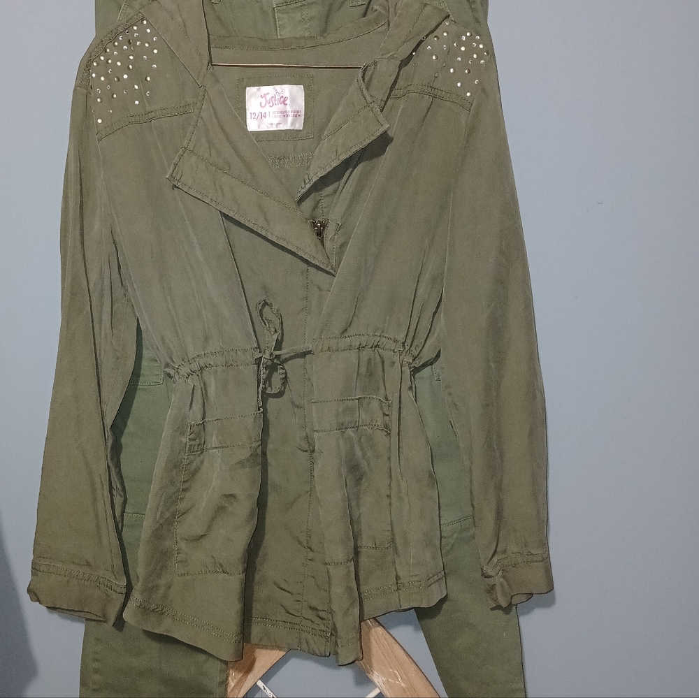 Justice Jeans & Jacket Set